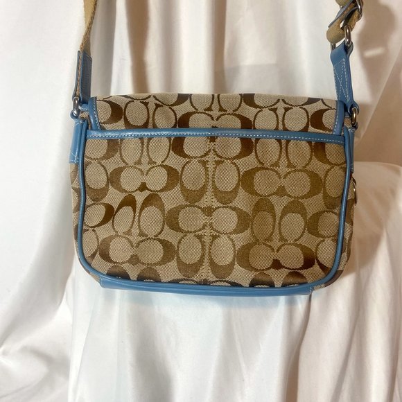 VINTAGE COACH Signature Canvas Crossbody Messenger Bag - Picture 4 of 8